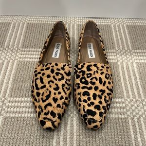 Steve Madden Calf Hair Leopard Print Flats Size 8